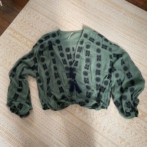 Free People long sleeve blouse